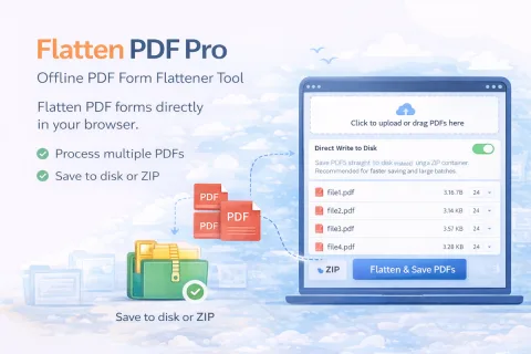 Flatten PDF Pro: Offline PDF Form Flattener Tool thumbnail
